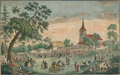 Das Kirchweihfest zu St. Rochus bei Laibach